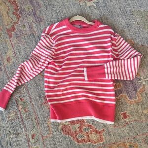 Addison Bay Striped Pink and White Sweater